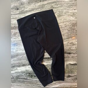 Lululemon Wunder Under Crop High-Rise Legging Black 23” Size 14